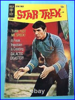 STAR TREK #1,2,3,4,5,6,7,8,9 LOT of 9! ALL F+ or better! Gold Key (1967)