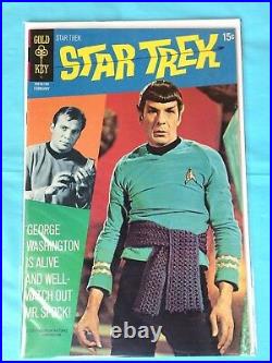 STAR TREK #1,2,3,4,5,6,7,8,9 LOT of 9! ALL F+ or better! Gold Key (1967)