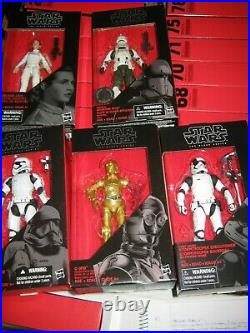 STAR WARS 6 THE BLACK SERIES Huge lot of 36 Exclusives etc. All sealed