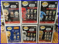STAR WARS FUNKO POP! LOT OF 6 ALL exclusives with protectors
