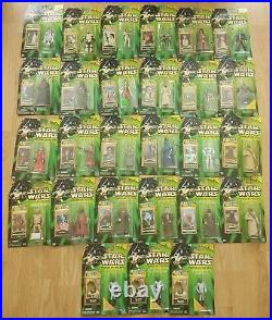 STAR WARS Lot Of 27 Action Figures POWER OF THE JEDI Collection 1 & 2 Hasbro