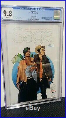 Saga #1 CGC 9.8 Lot All 5 prints & Mexican Silver Variant 1st 2nd 3rd 4th 5th