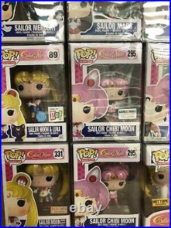 Sailor Moon Funko Pop! LOT of 15 / All in Protectors