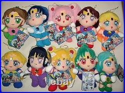 Sailor Moon S UFO Plush Doll withtags All kinds Lot of 10 Banpresto 1995 Very Rare