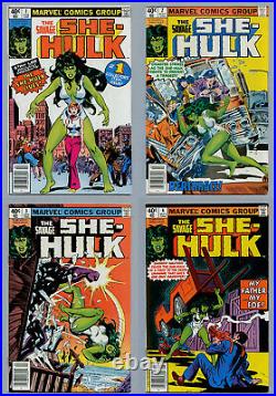 Savage She-hulk Lot A Complete Run 25 Bronze Age Comics #1-#25 All Newsstand Vf