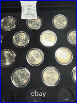 Set Collection Kennedy Halves 1964 2018 PD complete all BU 55 coins Display Case