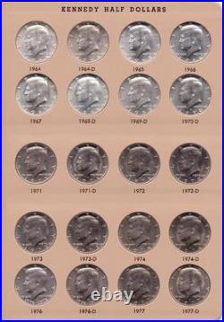 Set / Collection Kennedy Halves 1964 2022pd complete all BU 110 Coins No Proofs