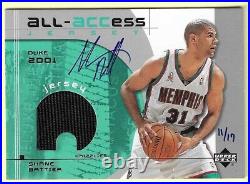 Shane Battier 2003-04 Ultimate Collection Buyback auto 2002-03 UD All-Access
