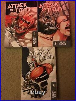 Shingenki no Kyojin/Attack on Titan Manga LOT VOL. 1-21 ALL LIGHTLY READ