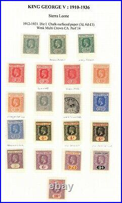 Sierra Leone #19 #56 Very Fine Mint Collection All Original Gum Hinged