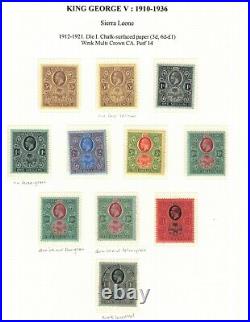 Sierra Leone #19 #56 Very Fine Mint Collection All Original Gum Hinged