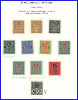 Sierra Leone #19 #56 Very Fine Mint Collection All Original Gum Hinged