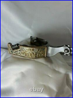 Silver Spur Rodeo All Around Cowboy Trophy Spurs 2013 NOS Mint Custom Hand Made