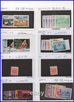 South America 1867-1960 Large Collection In Sets & Singles Almost All Mint