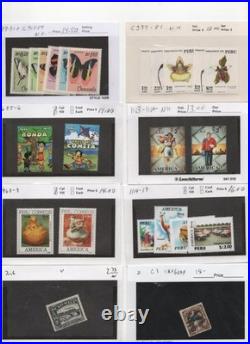South America 1867-1960 Large Collection In Sets & Singles Almost All Mint