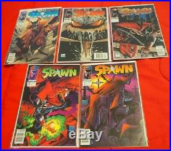 Spawn 1-50 FULL COMPLETE! ALL NEWSSTAND edition lot with 9 Todd McFarlane variant