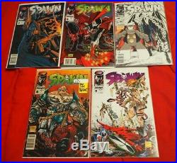 Spawn 1-50 FULL COMPLETE! ALL NEWSSTAND edition lot with 9 Todd McFarlane variant