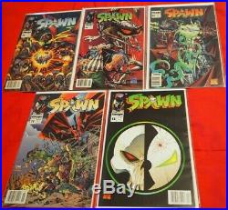 Spawn 1-50 FULL COMPLETE! ALL NEWSSTAND edition lot with 9 Todd McFarlane variant