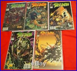 Spawn 1-50 FULL COMPLETE! ALL NEWSSTAND edition lot with 9 Todd McFarlane variant