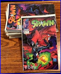 Spawn Comic Book Lot #1-25 (#24 missing). All boarded, excellent condition