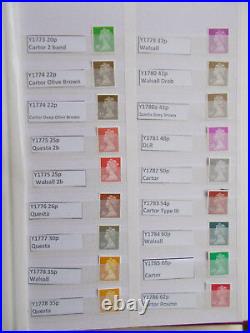 Specialised Machin Collection Y1760-y1790 Complete All Printings 45 Litho Stamps