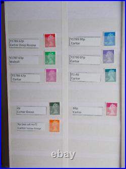 Specialised Machin Collection Y1760-y1790 Complete All Printings 45 Litho Stamps