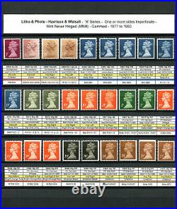Specialised QE2 Machin Collection all stamps issd 1971 2023 1240+ MNH stamps