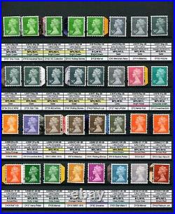 Specialised QE2 Machin Collection all stamps issd 1971 2023 1240+ MNH stamps
