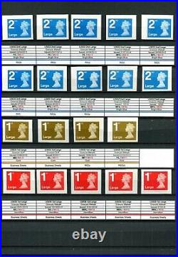 Specialised QE2 Machin Collection all stamps issd 1971 2023 1240+ MNH stamps