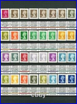 Specialised QE2 Machin Collection all stamps issd 1971 2023 1240+ MNH stamps