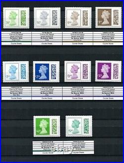 Specialised QE2 Machin Collection all stamps issd 1971 2023 1240+ MNH stamps