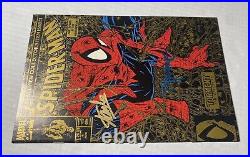Spider-Man # 1 Signed Stan Lee & Todd McFarlane Gold 2nd Print 1990 NM