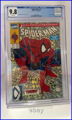 Spider-man #1 Cgc 9.8? Todd Mcfarlane (marvel 1990)? Cert# 4163873009