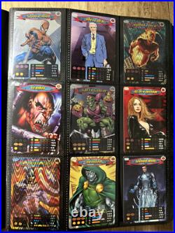 Spider-man Heroes and Villains Full Cards Collection, album Marvel 2008 ALL MINT