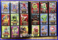 Spider-man Heroes and Villains Full Cards Collection, album Marvel 2008 ALL MINT