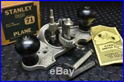Stanley No. 71 Router Plane All Accessories Near Mint in Box