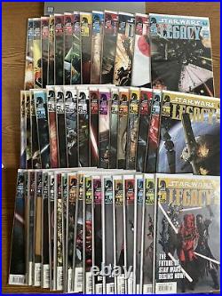 Star Wars Legacy 1-50 With 2 3 16 17 18 20 48 All Key NEWSSTAND lot Run Dark Horse