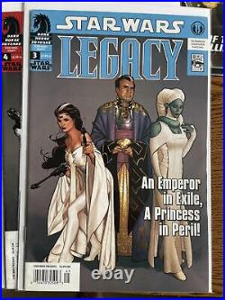 Star Wars Legacy 1-50 With 2 3 16 17 18 20 48 All Key NEWSSTAND lot Run Dark Horse