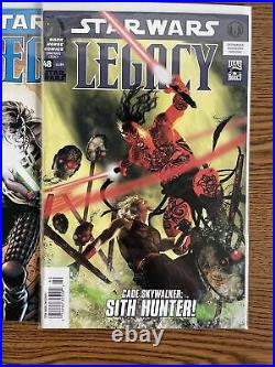 Star Wars Legacy 1-50 With 2 3 16 17 18 20 48 All Key NEWSSTAND lot Run Dark Horse