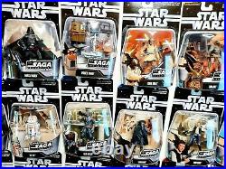 Star Wars Saga Collection LOT OF 74 COMPLETE COLLECTION ALL FIGURES 1-74 Ep 1-6+