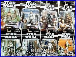 Star Wars Saga Collection LOT OF 74 COMPLETE COLLECTION ALL FIGURES 1-74 Ep 1-6+