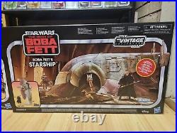 Star Wars Vintage Collection Boba Fett's Starship 30 Lot With Figures Nib