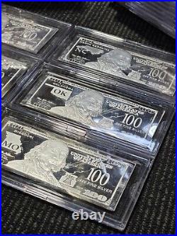 State Silver $100.999 Fine Silver The Federated Mint Full Set Collection All 50