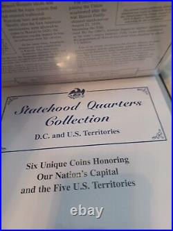 Statehood Quarters Collection Volumes 1 & 2 PCS Stamps & Coins Set of 100 Coins
