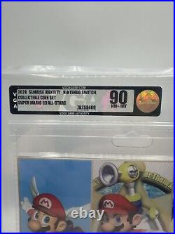 Super Mario 3D All Stars LIMITED Collectible Coin Set! Graded VGA 90 NM+ / Mint