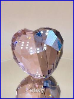 Swarovski Crystal Heart Figurines Lot/3 Love Blue Red Pink Clear NIB Paperweight