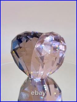 Swarovski Crystal Heart Figurines Lot/3 Love Blue Red Pink Clear NIB Paperweight