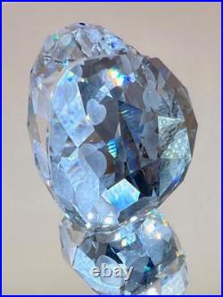 Swarovski Crystal Heart Figurines Lot/3 Love Blue Red Pink Clear NIB Paperweight