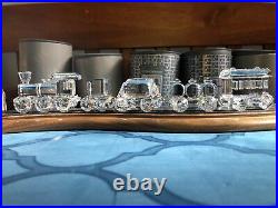 Swarovski crystal figurine Train Set with track. All in mint condition