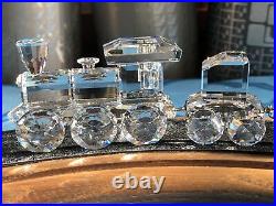 Swarovski crystal figurine Train Set with track. All in mint condition